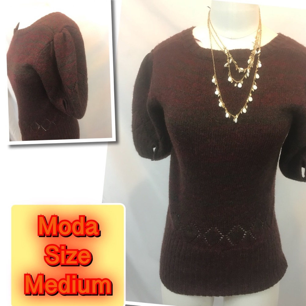 Moda International Short sleeve Sweater medium